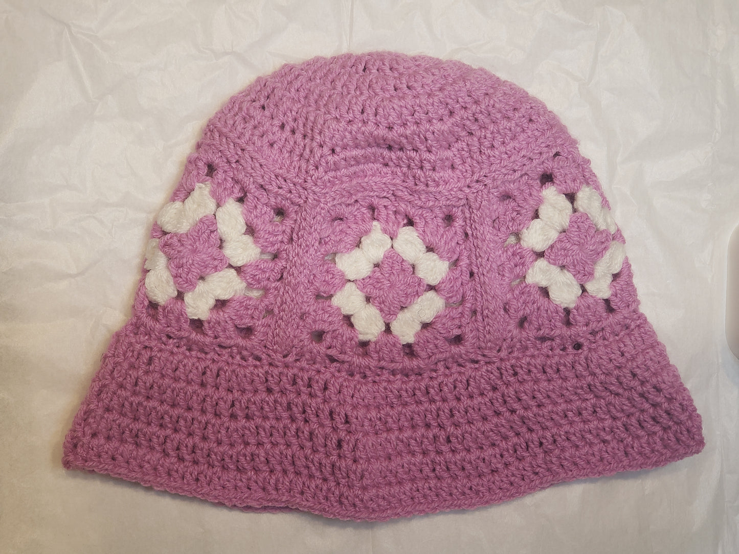 granny square bucket hats