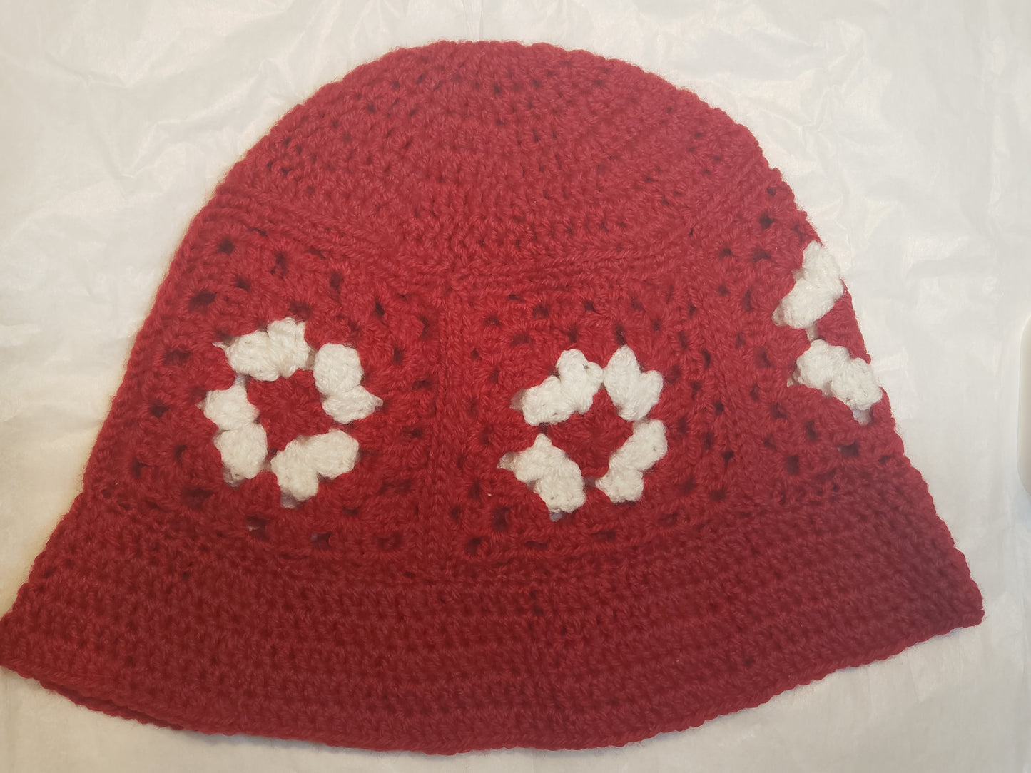 granny square bucket hats