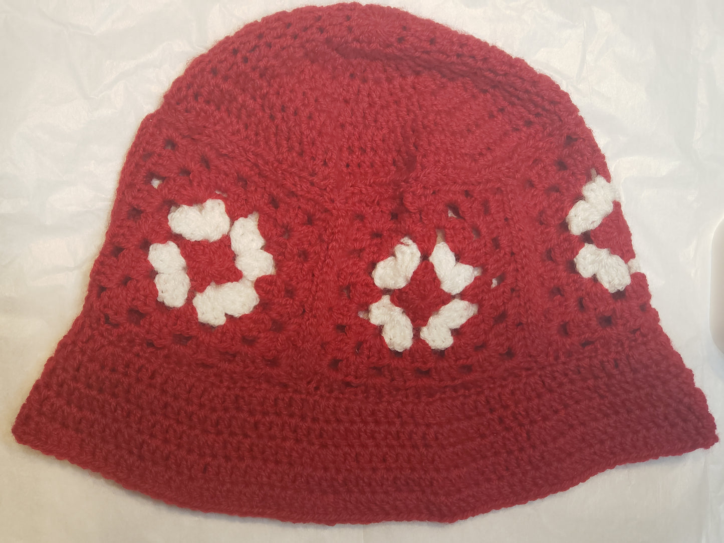 granny square bucket hats